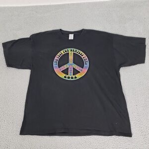 VINTAGE Beatles Shirt Mens 2XL Black 03 Fest For Beatles Fans Graphic Band Music